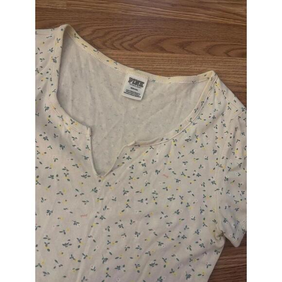 VS Pink Floral Crop Top Size Medium - Picture 3 of 8